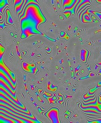 an image of a colorful psychedelic pattern