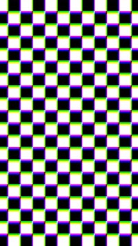 a checkered pattern with purple and black squares