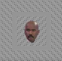 an image of a man with a mustache in a square