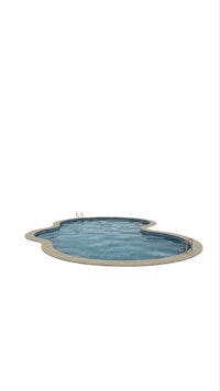 a swimming pool on a white background